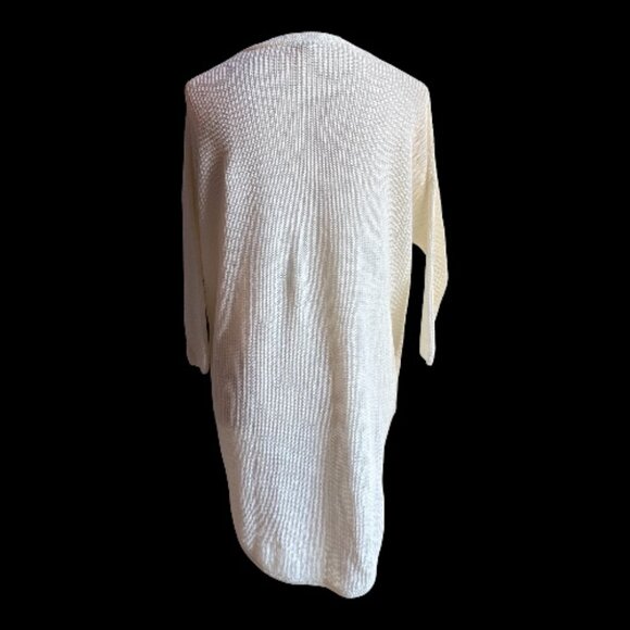 Express Knit Sweater Dress V-Neck Ribbed Textured Cozy Chic (2443-15) - Picture 2 of 3